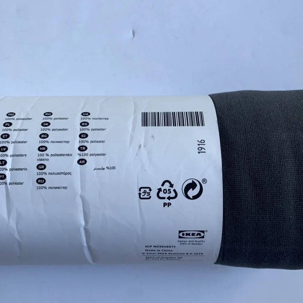 Ikea Oddhild Throw Blanket Gray Grey New in Package 47 x 67